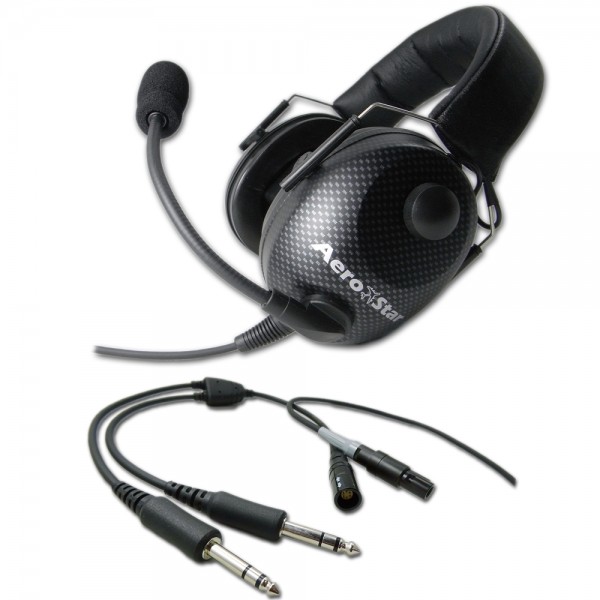 Piloten Headset AeroStar -sport- mit Lemo-Stecker+Twin-Plug